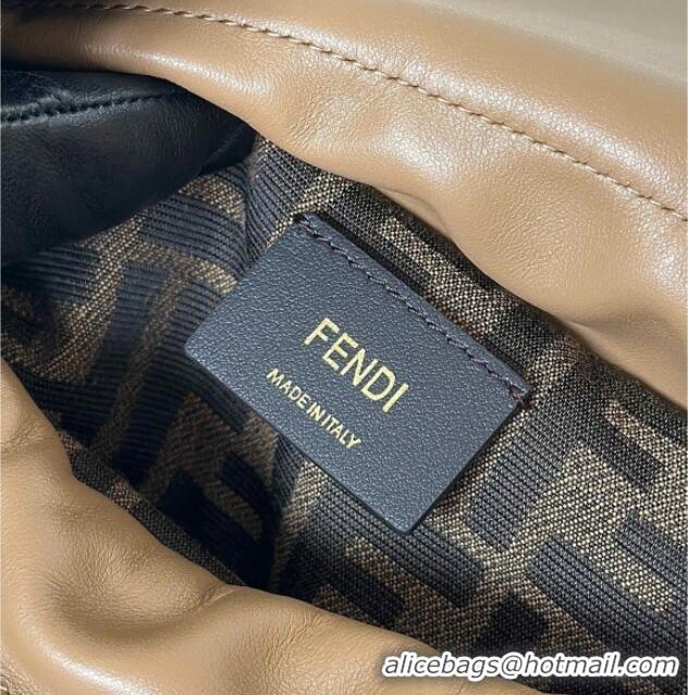 Grade Quality Fendi Backpack Bag in Leather 8689 Beige 2025
