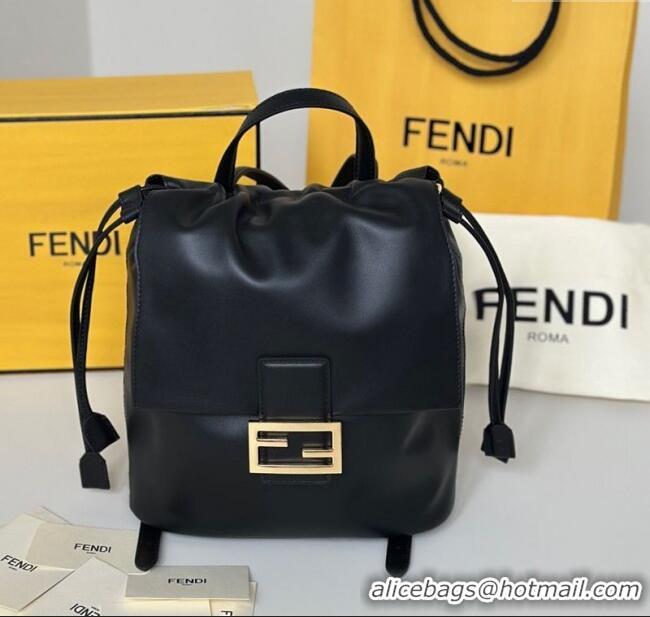 Original Cheap Fendi Backpack Bag in Leather 8689 Black 2025