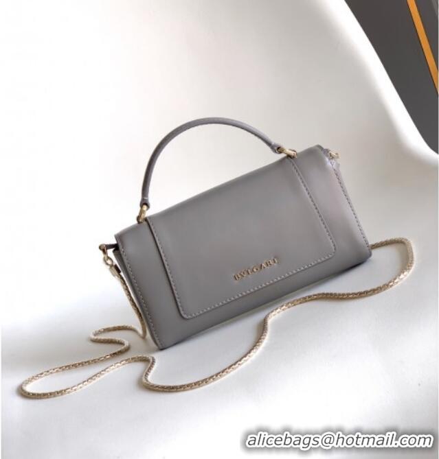 Discount Bvlgari Serpenti Serpenti Forever Phone Case in Calfskin Leather 294894 Grey 2025