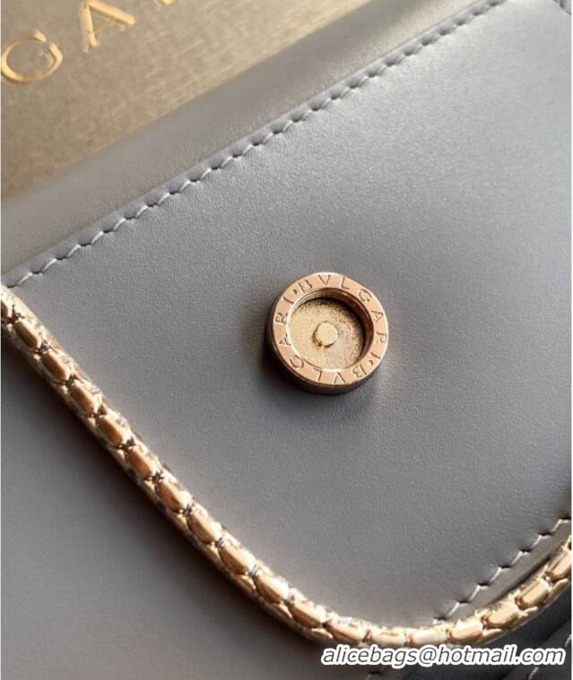 Discount Bvlgari Serpenti Serpenti Forever Phone Case in Calfskin Leather 294894 Grey 2025