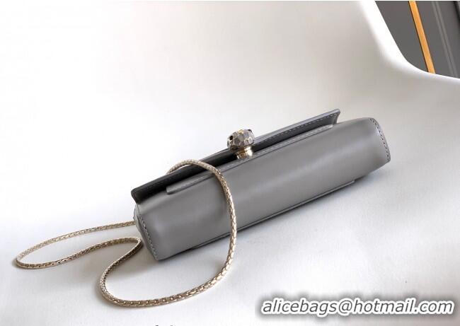Discount Bvlgari Serpenti Serpenti Forever Phone Case in Calfskin Leather 294894 Grey 2025