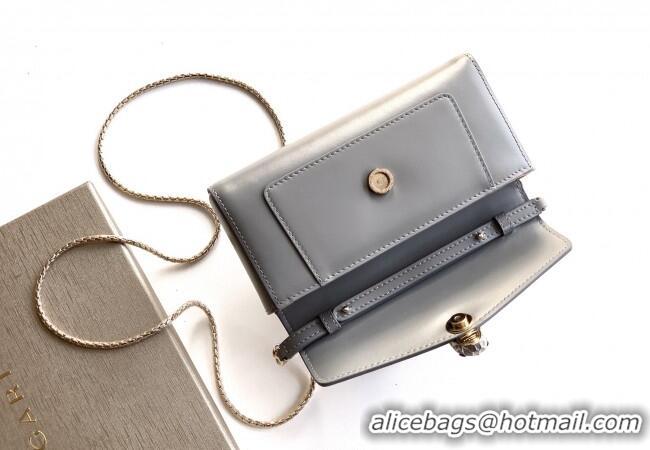 Discount Bvlgari Serpenti Serpenti Forever Phone Case in Calfskin Leather 294894 Grey 2025