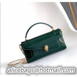 Well Crafted Bvlgari Serpenti Serpenti Forever Phone Case in Calfskin Leather 294894 Green 2025