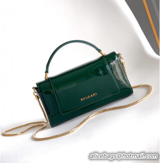 Well Crafted Bvlgari Serpenti Serpenti Forever Phone Case in Calfskin Leather 294894 Green 2025