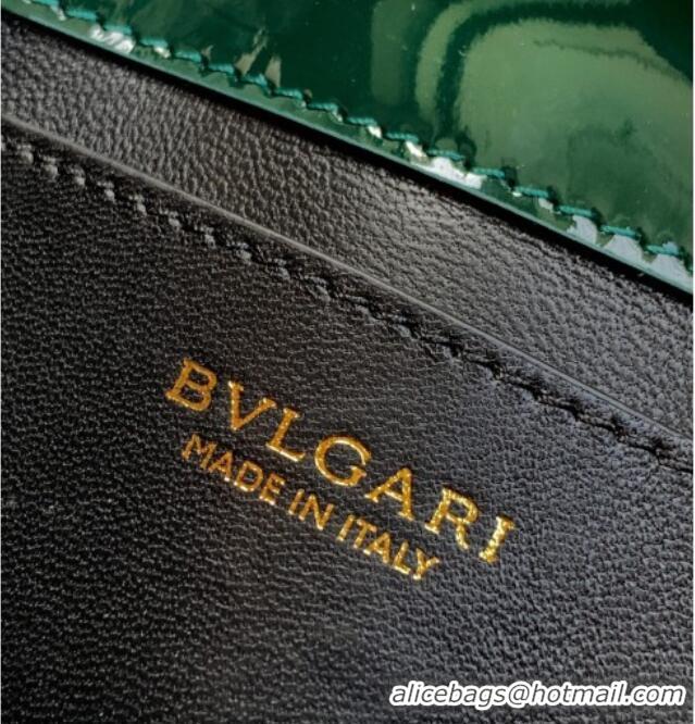 Well Crafted Bvlgari Serpenti Serpenti Forever Phone Case in Calfskin Leather 294894 Green 2025