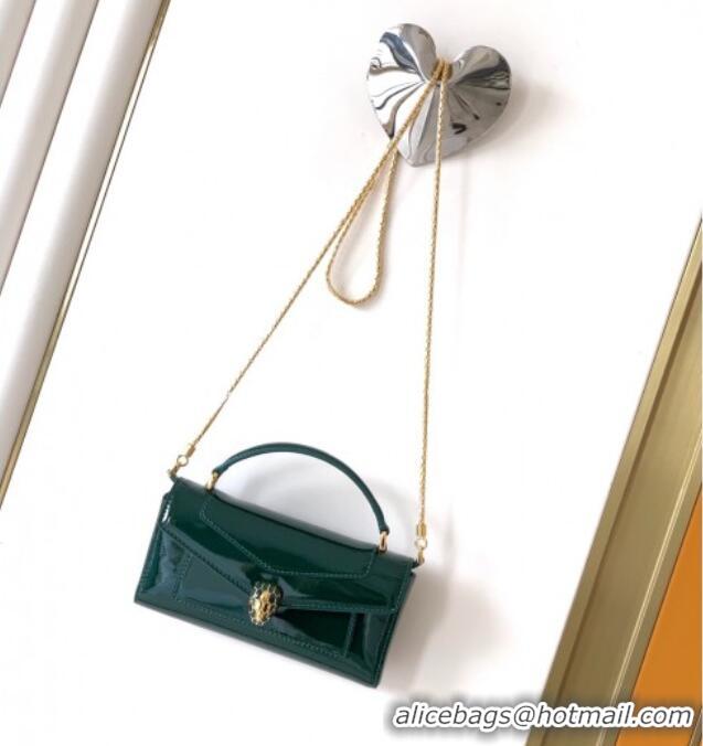 Well Crafted Bvlgari Serpenti Serpenti Forever Phone Case in Calfskin Leather 294894 Green 2025