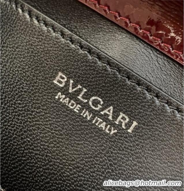 Best Grade Bvlgari Serpenti Serpenti Forever Phone Case in Calfskin Leather 294894 Burgundy 2025