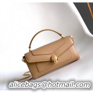 Promotional Bvlgari Serpenti Serpenti Forever Phone Case in Calfskin Leather 294894 Beige 2025