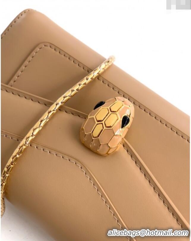 Promotional Bvlgari Serpenti Serpenti Forever Phone Case in Calfskin Leather 294894 Beige 2025