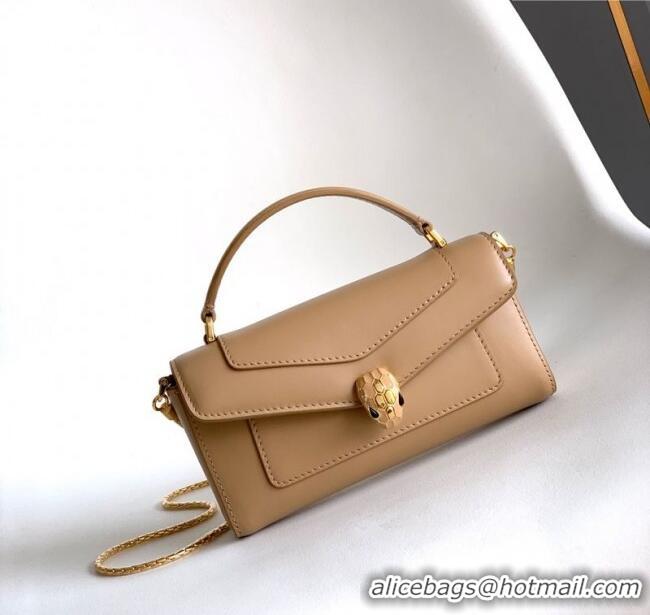 Promotional Bvlgari Serpenti Serpenti Forever Phone Case in Calfskin Leather 294894 Beige 2025