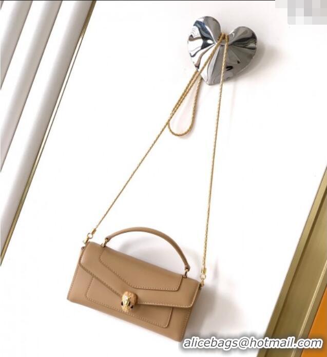 Promotional Bvlgari Serpenti Serpenti Forever Phone Case in Calfskin Leather 294894 Beige 2025