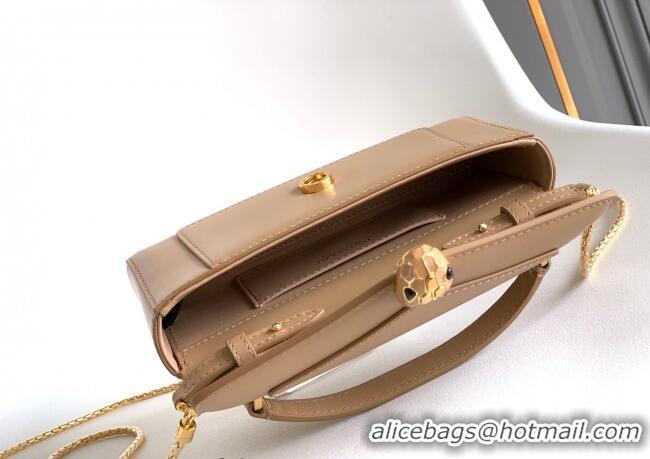 Promotional Bvlgari Serpenti Serpenti Forever Phone Case in Calfskin Leather 294894 Beige 2025