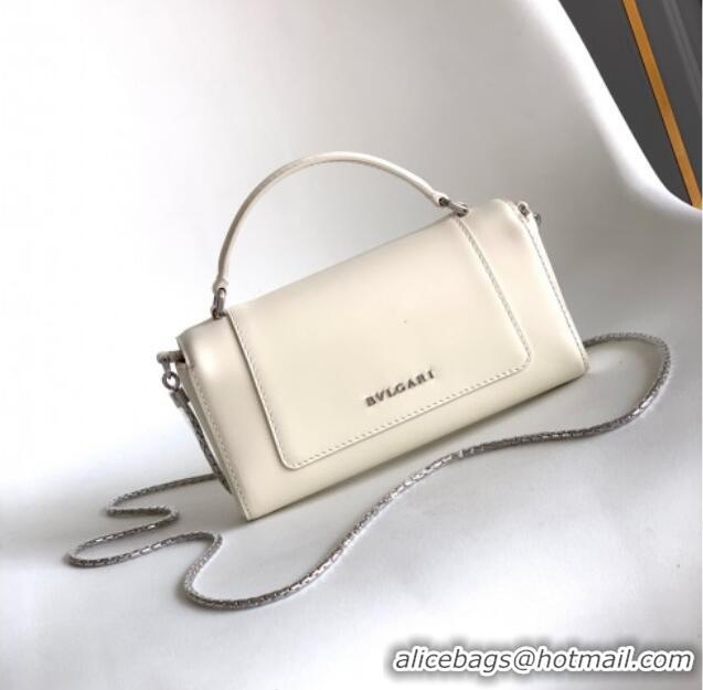 Most Popular Bvlgari Serpenti Serpenti Forever Phone Case in Calfskin Leather 294894 White 2025