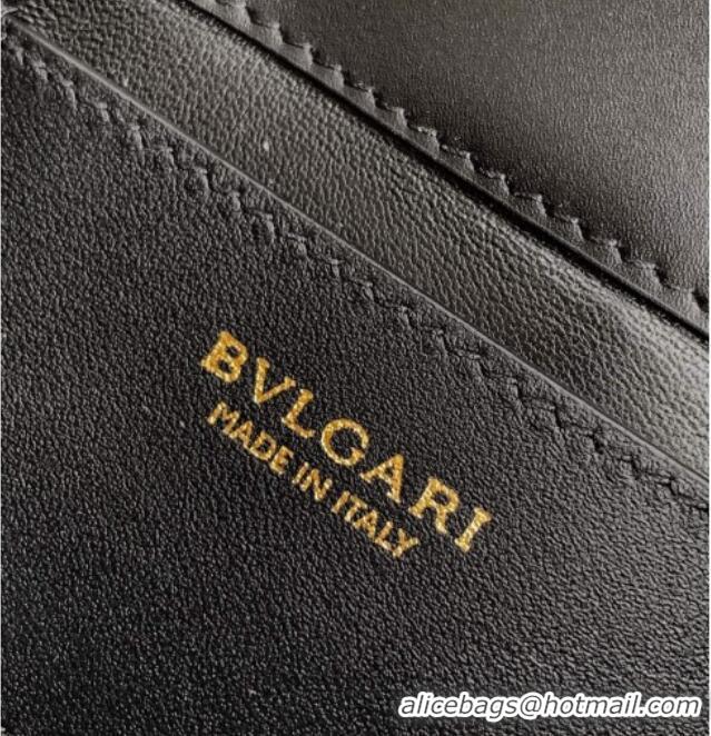 Well Crafted Bvlgari Serpenti Serpenti Forever Phone Case in Calfskin Leather 294894 Black 2025