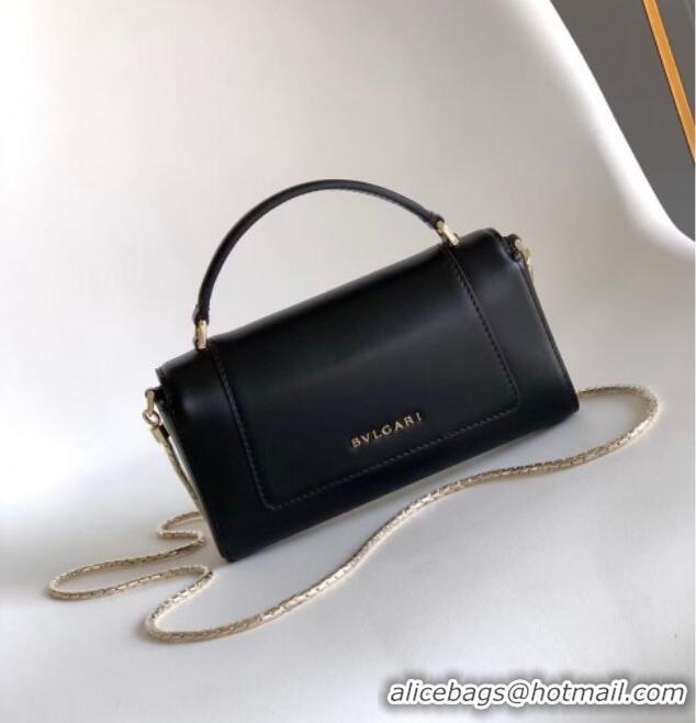 Well Crafted Bvlgari Serpenti Serpenti Forever Phone Case in Calfskin Leather 294894 Black 2025