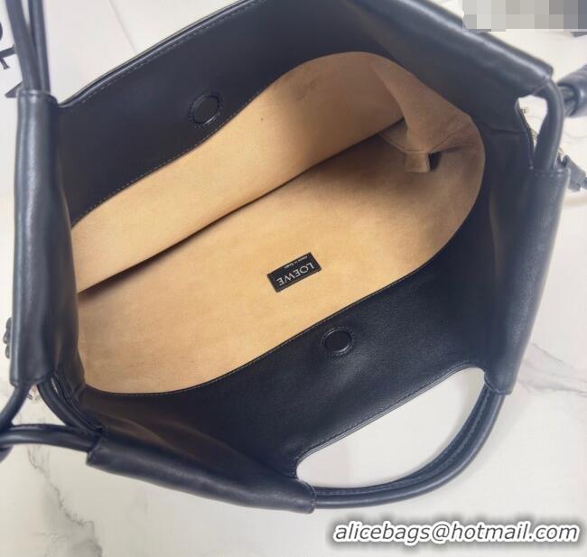 Market Sells Loewe Flamenco Purse Tote Bag in Mellow Nappa Lambskin Leather 012551 Light Ghost/Black 2025