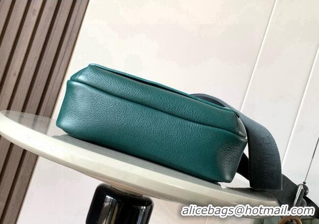 Market Sells Loewe Medium Pebble messenger bag in supple grained calfskin 9094 Green 2025