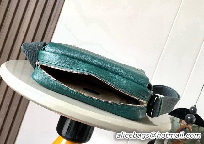 Market Sells Loewe Medium Pebble messenger bag in supple grained calfskin 9094 Green 2025