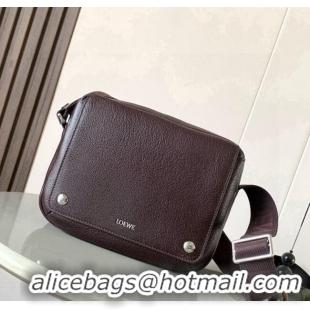 Fashion Discount Loewe Medium Pebble messenger bag in supple grained calfskin Cinnabar 9094 Red 2025