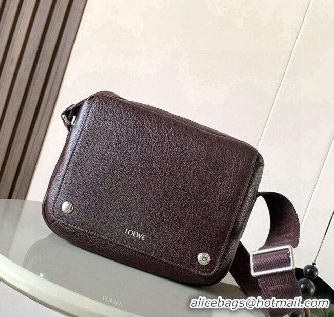 Fashion Discount Loewe Medium Pebble messenger bag in supple grained calfskin Cinnabar 9094 Red 2025