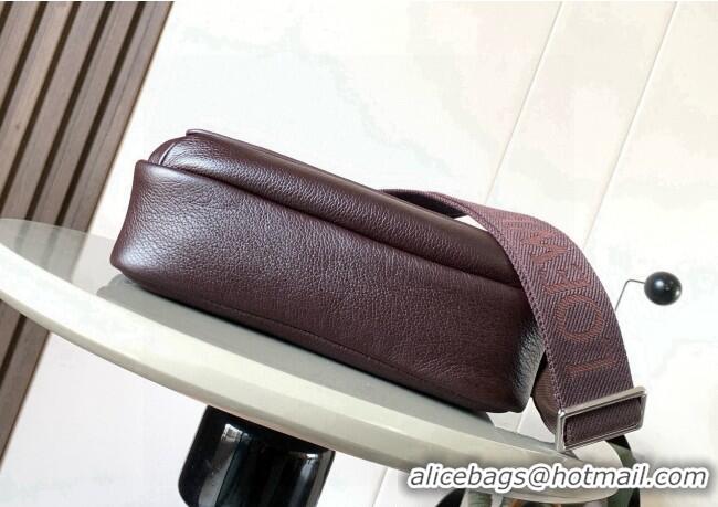 Fashion Discount Loewe Medium Pebble messenger bag in supple grained calfskin Cinnabar 9094 Red 2025