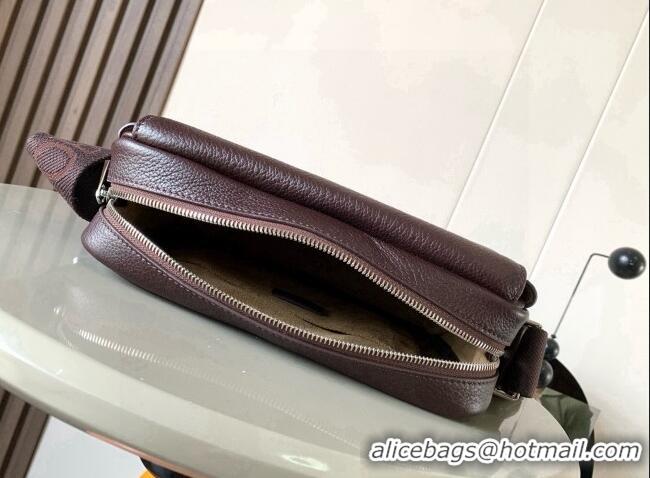 Fashion Discount Loewe Medium Pebble messenger bag in supple grained calfskin Cinnabar 9094 Red 2025