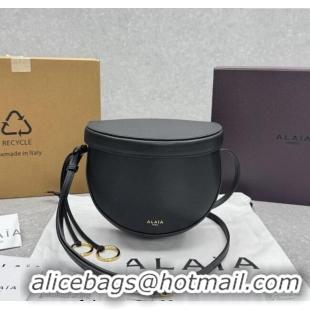 New Design Alaia Hip Belt Bag in Calfskin Leather 4495 Black 2025