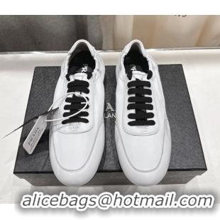 Best Price Prada Collapse Nappa Leather Sneakers White 1E989N 1027106