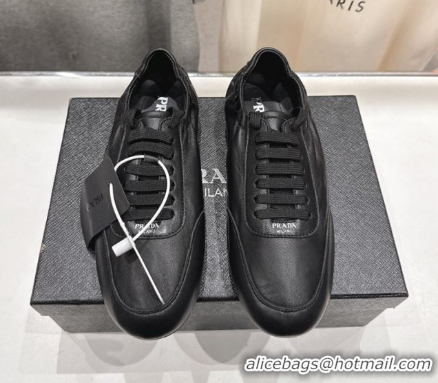 Best Product Prada Collapse Nappa Leather Sneakers Black 2025 1E989N 1027107