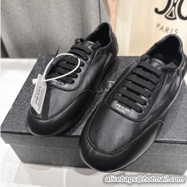 Best Product Prada Collapse Nappa Leather Sneakers Black 2025 1E989N 1027107