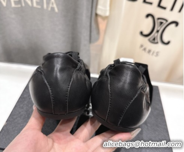 Best Product Prada Collapse Nappa Leather Sneakers Black 2025 1E989N 1027107