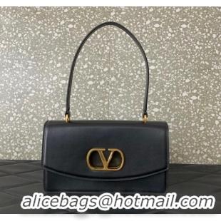 Trendy Design Valentino Vain Shoulder Bag With Handle In Shiny Calfskin Leather 2017 Black 2025