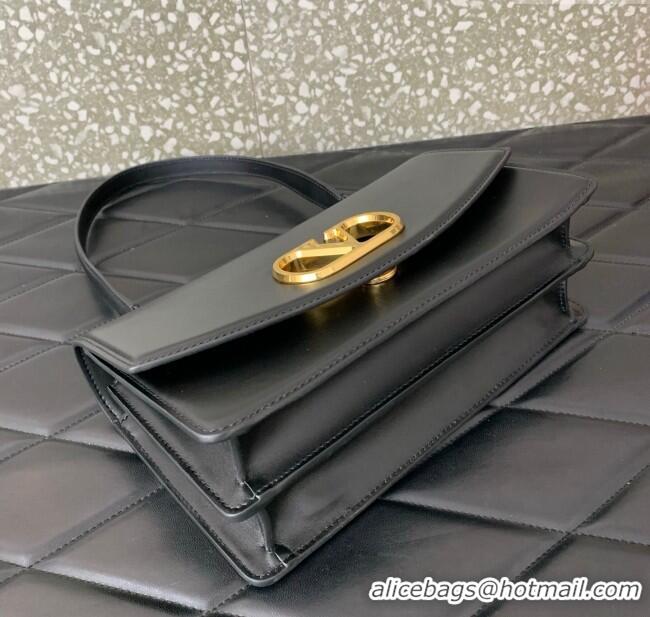 Trendy Design Valentino Vain Shoulder Bag With Handle In Shiny Calfskin Leather 2017 Black 2025