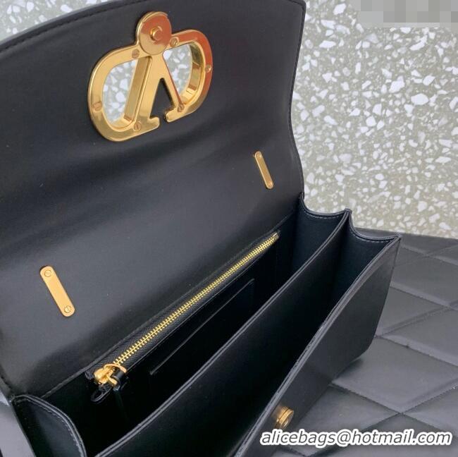 Trendy Design Valentino Vain Shoulder Bag With Handle In Shiny Calfskin Leather 2017 Black 2025