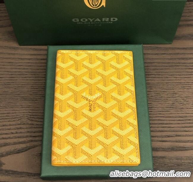 Buy Inexpensive Goyard Grenelle Passport Cover G8502 Yellow 2025