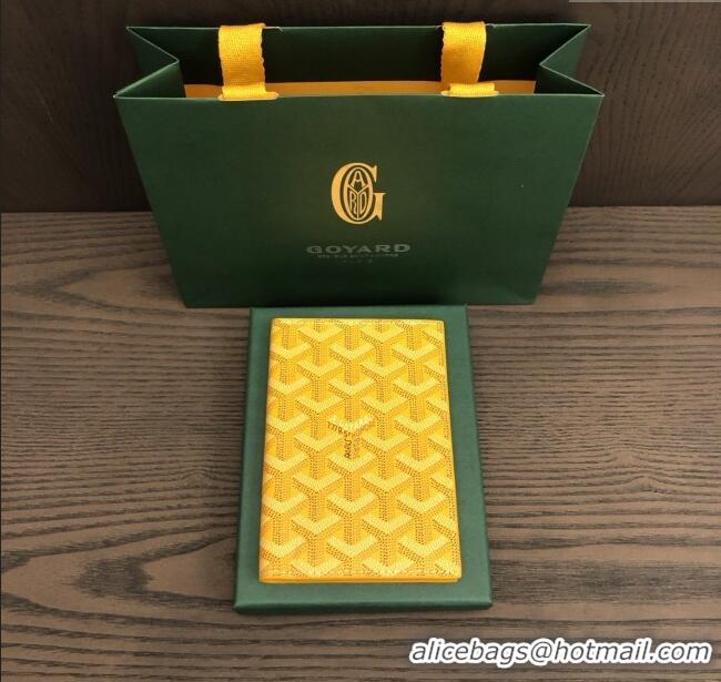 Buy Inexpensive Goyard Grenelle Passport Cover G8502 Yellow 2025