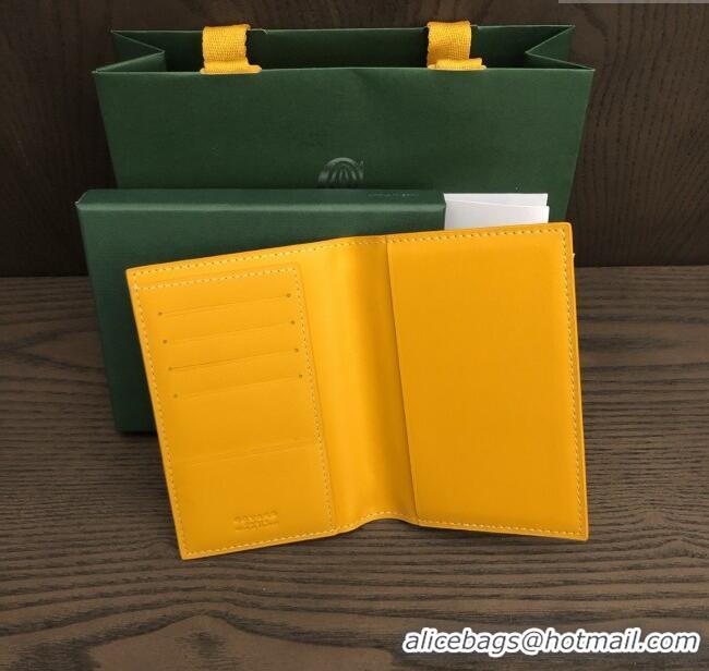 Buy Inexpensive Goyard Grenelle Passport Cover G8502 Yellow 2025