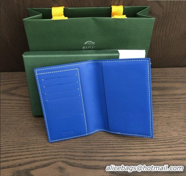 Luxury Discount Goyard Grenelle Passport Cover G8502 Bright Blue 2025
