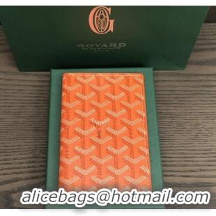 Top Design Goyard Grenelle Passport Cover G8502 Orange 2025