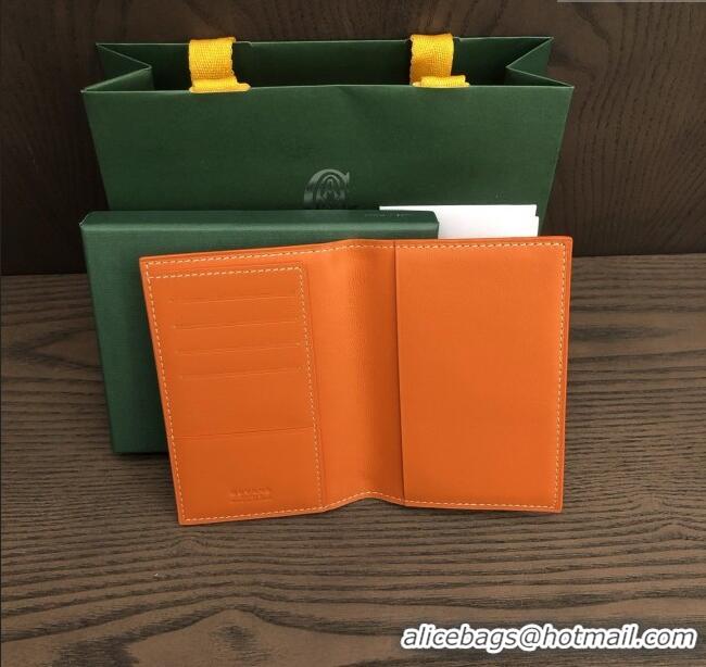 Top Design Goyard Grenelle Passport Cover G8502 Orange 2025