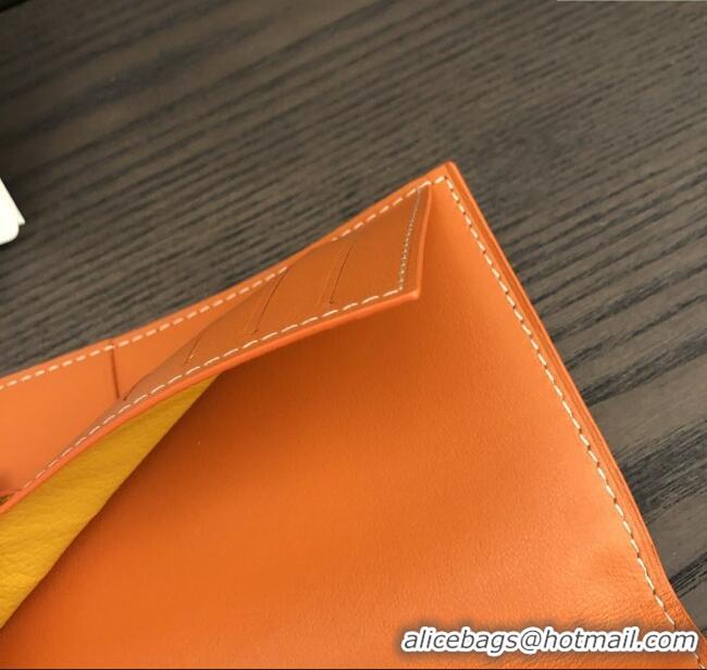 Top Design Goyard Grenelle Passport Cover G8502 Orange 2025