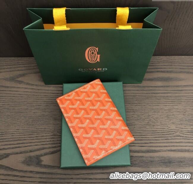Top Design Goyard Grenelle Passport Cover G8502 Orange 2025