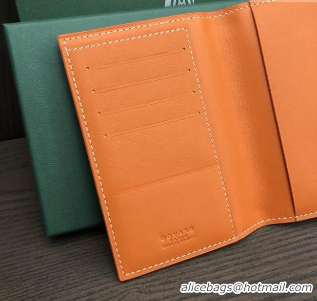 Top Design Goyard Grenelle Passport Cover G8502 Orange 2025