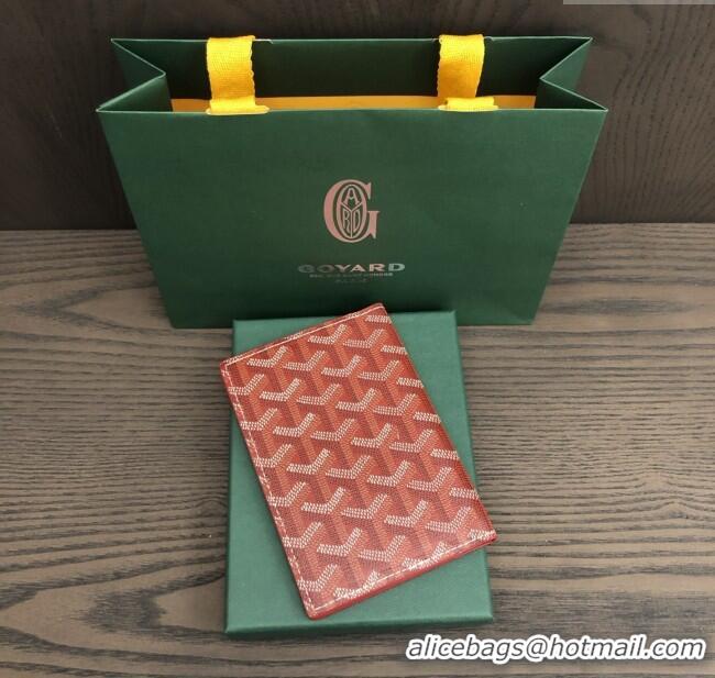 Most Popular Goyard Grenelle Passport Cover G8502 Red 2025