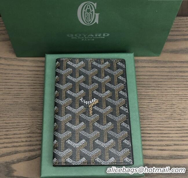 Traditional Discount Goyard Grenelle Passport Cover G8502 Black 2025