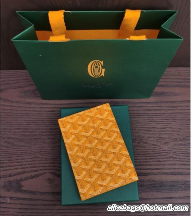 Best Product Goyard Grenelle Passport Cover G8502 Orange Yellow 2025