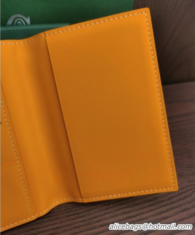 Best Product Goyard Grenelle Passport Cover G8502 Orange Yellow 2025