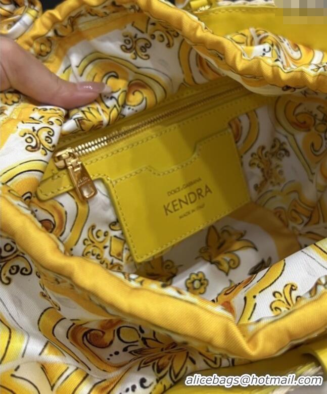 Original Cheap Dolce&Gabbana Small Straw Shopper Bag 2828 Yellow 2025