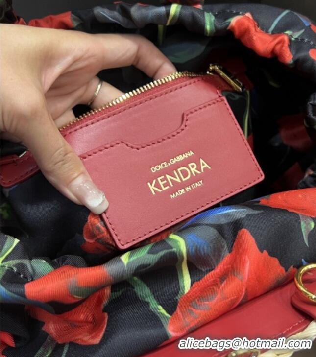 Well Crafted Dolce&Gabbana Small Straw Shopper Bag 2828 Deep Red 2025