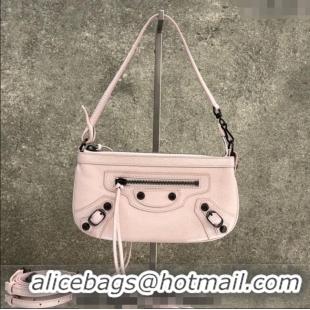 Affordable Price Balenciaga Le City Pouch Bag On Strap in Arena Storico Lambskin 0904 Petal Pink 2025